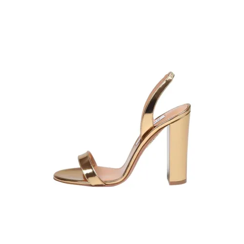AQUAZZURA one Ремень Сандалии Золотой Женские