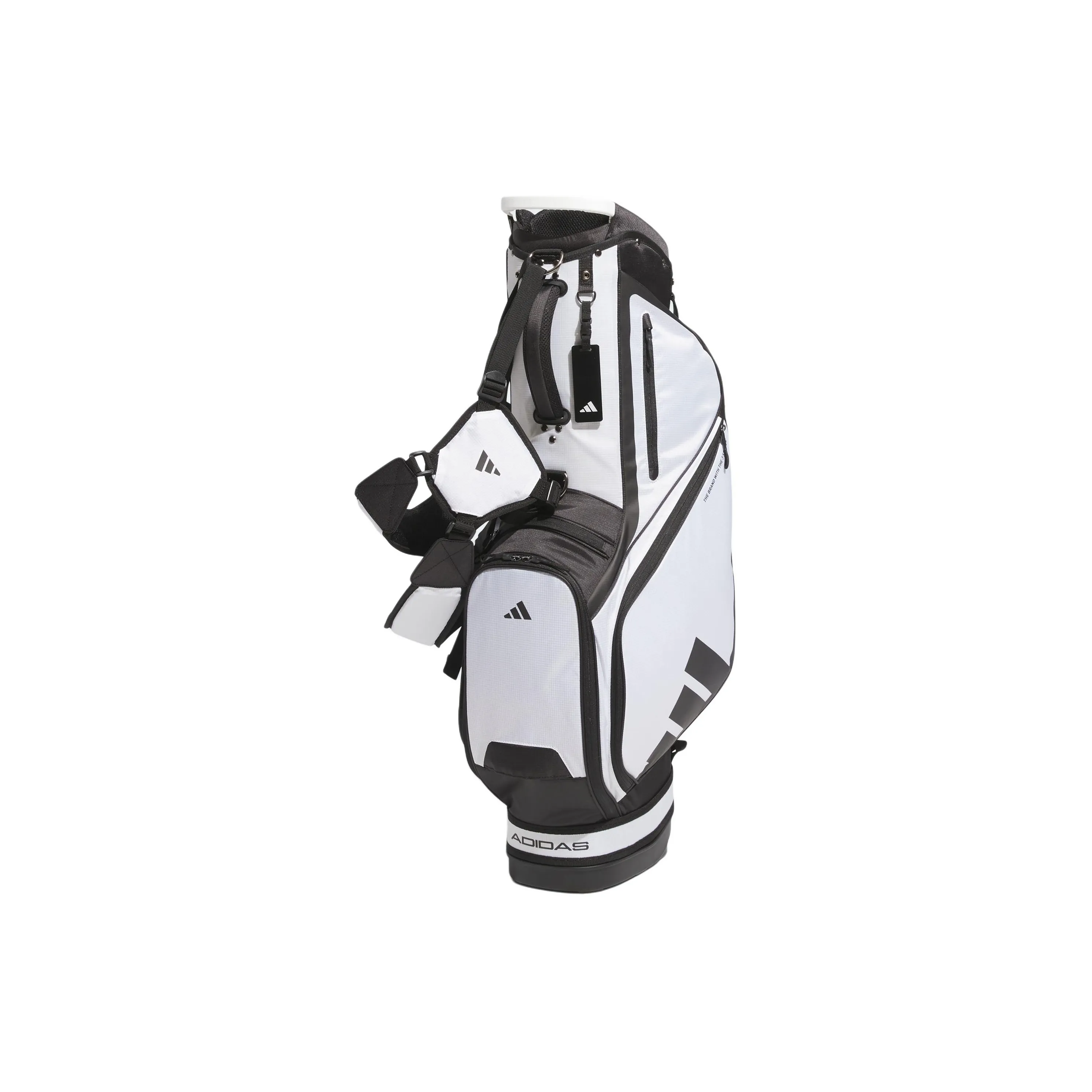 Adidas Polyester Golf Bag Gym Bag Unisex White & Black