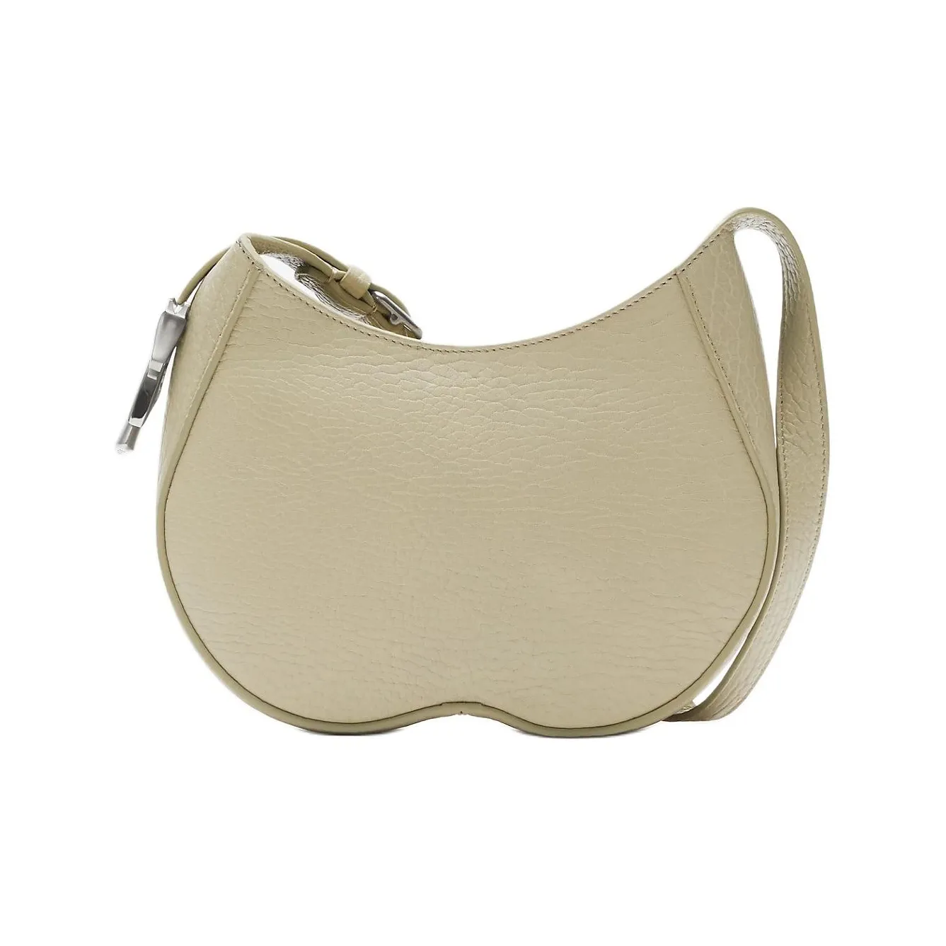 Burberry Рельефная Телячья Кожа Сумка через плечо Женская Hunter Бежевый