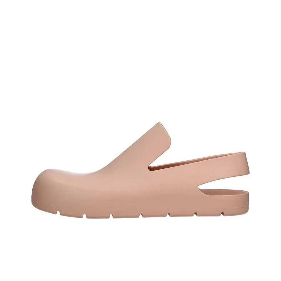Bottega Veneta Open Heel Puddle Sandal Peach Pink Women's