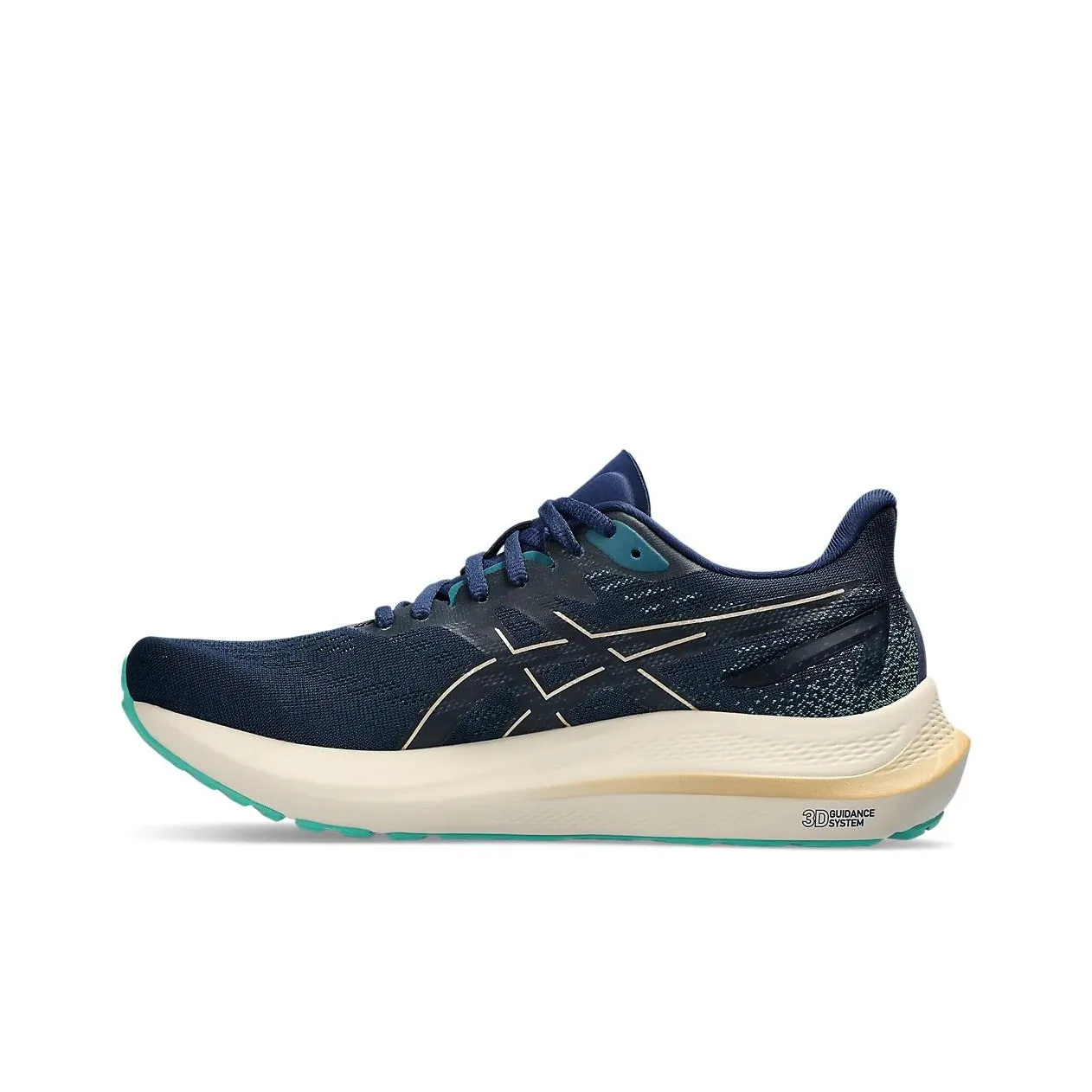 Asics GT 2000 12 Амортизация Износостойкий Низкий Топ Беговые кроссовки Женские Темно-синий