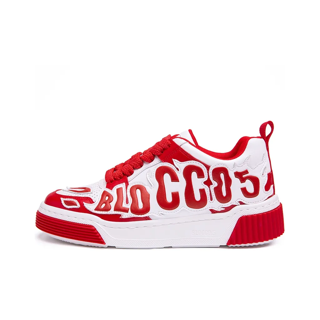 BLOCCO5 Future 80s Low Топ Скейтборд Кроссовки Unisex Красный Белый