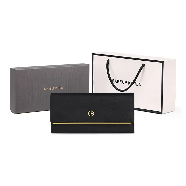 MAKEUP KITTEN Коровья кожа с синтетической микрофиброй кожа кошелек женский черный таро-розовый