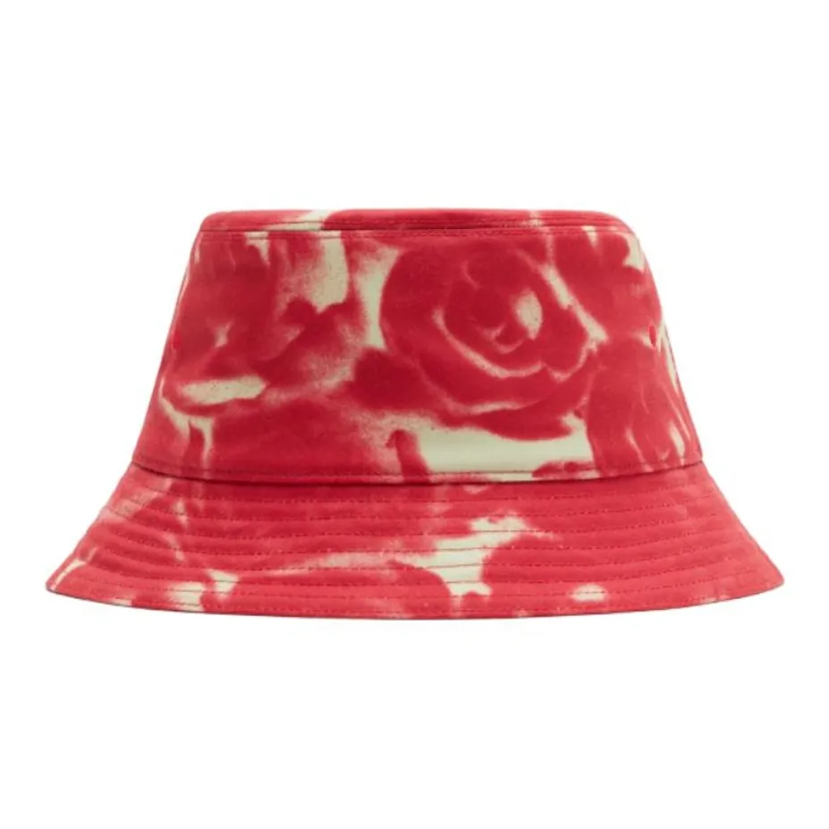 Burberry Cotton Bucket Hats Unisex Red