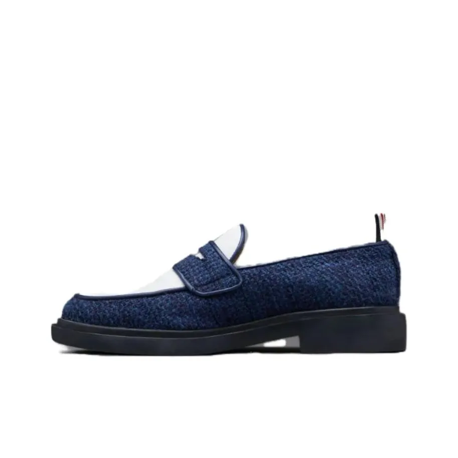 THOM BROWNE Penny-slot Tweed Loafers