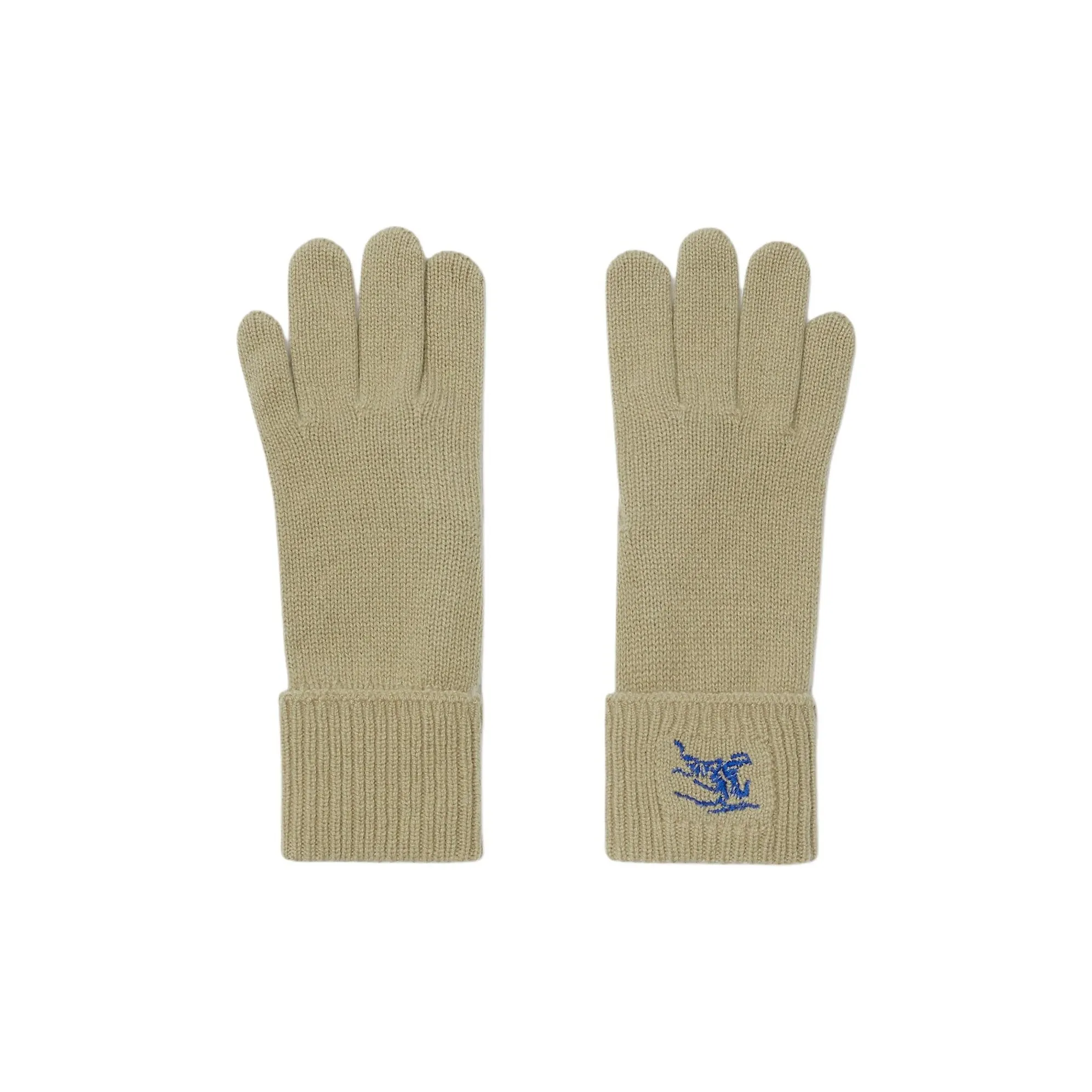 Burberry Cashmere Knit Gloves Unisex Green