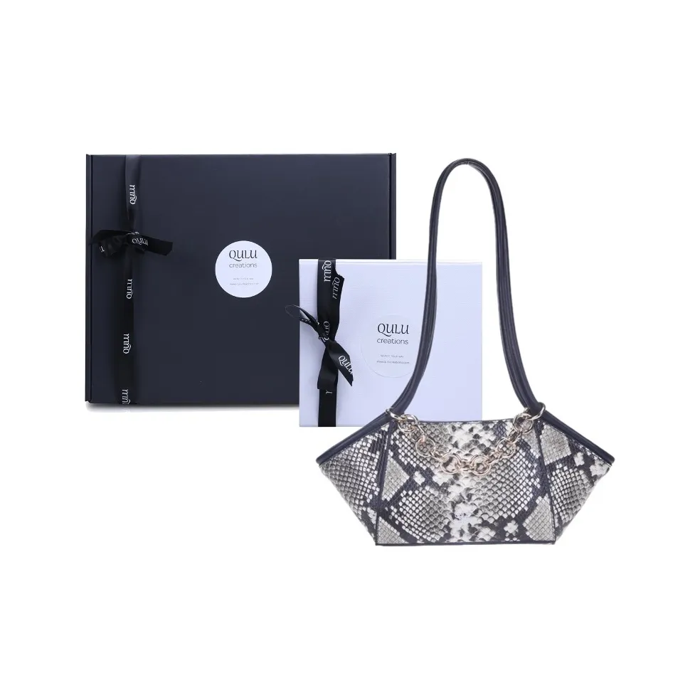 QULU Корзинка-сумка из коровьей кожи сумка через плечо стандартная женский костюм знак змеи цветочный