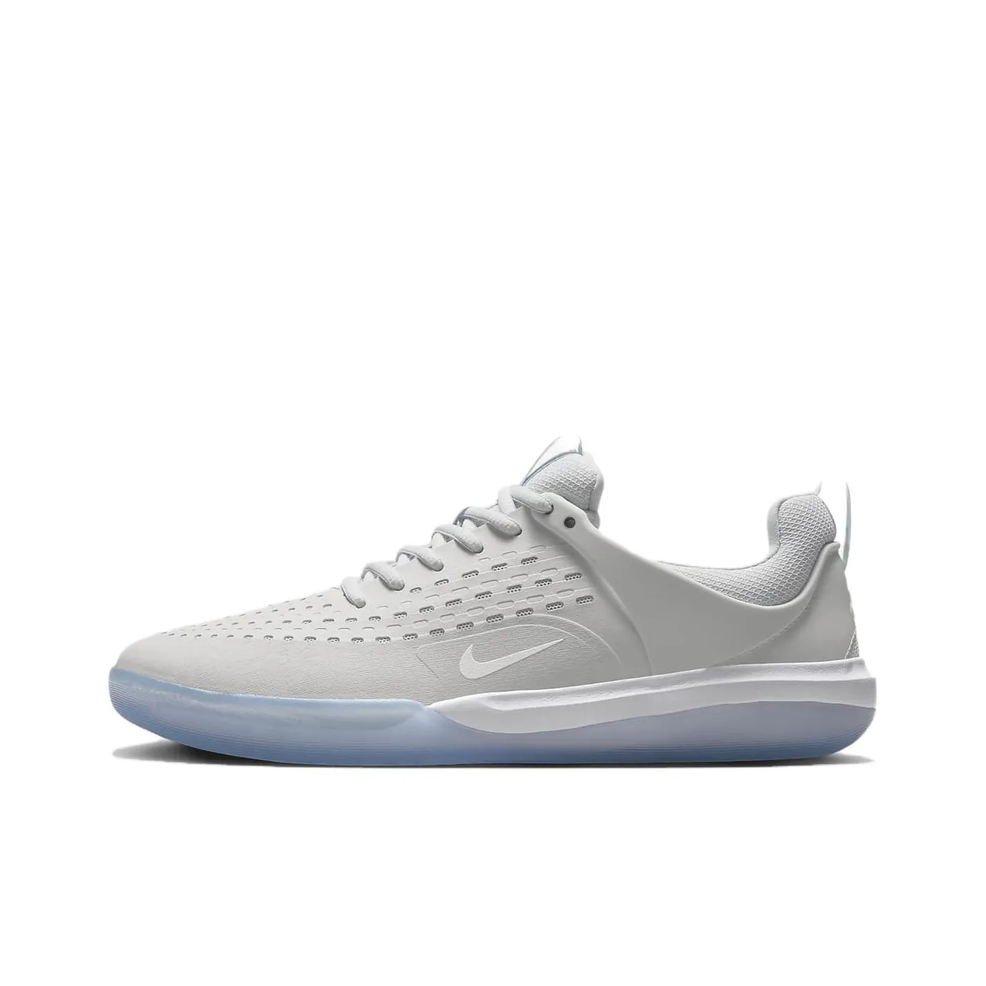 Nike SB Nyjah 3 Low Top Skateboard Shoes Unisex Gray Blue