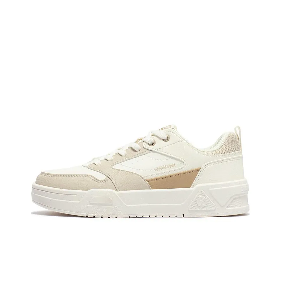 361° Soda 2 Slip-Resistant Cushioning Low-Top Skateboard Shoes Women's Milk White