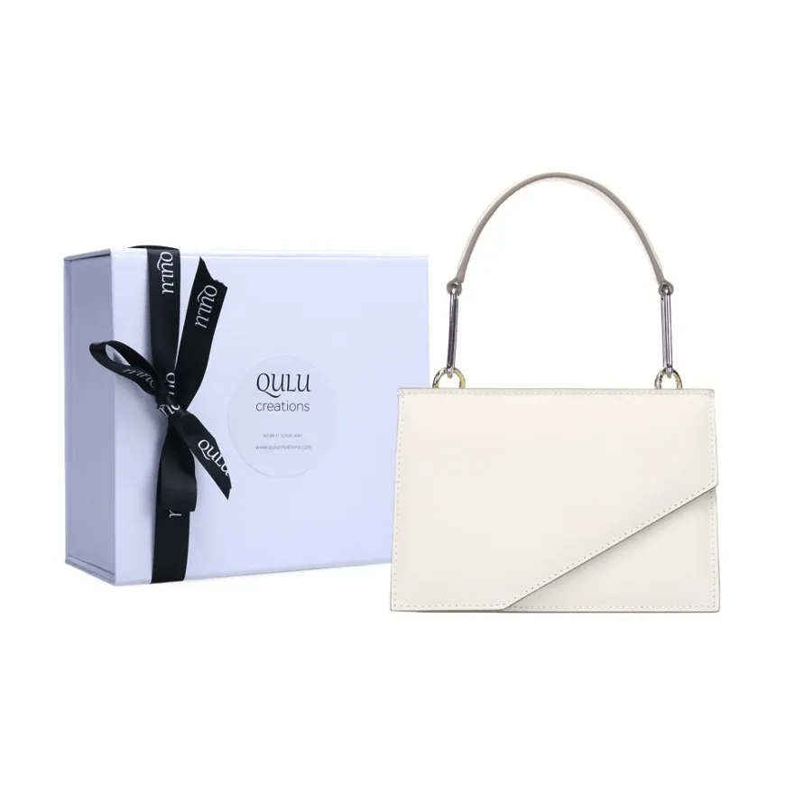 QULU Коровья кожа Маленькая квадратная сумка Сумка через плечо Сумка Обычный Женские Milky Белый Матча Знак Змеи Принт