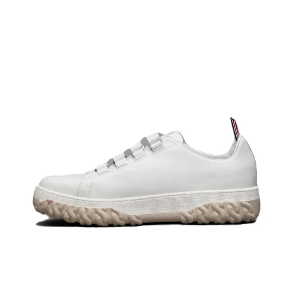 THOM BROWNE· Wear Resistant Low Top Casual vans shoes Men's White