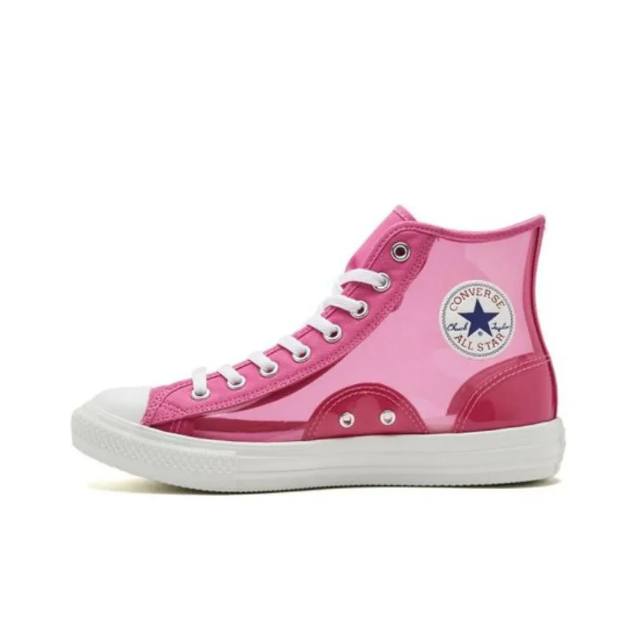 Converse Chuck Taylor All Star Light Clearmaterial Hi High Скейтборд Кроссовки Унисекс Розовый Прозрачный