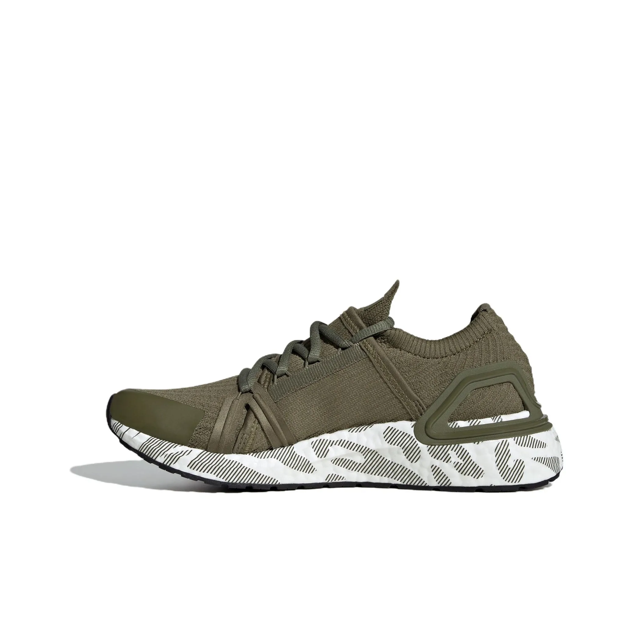 Adidas Ultra Boost 20 By Stella Mccartney Trace Khaki Black White Women's