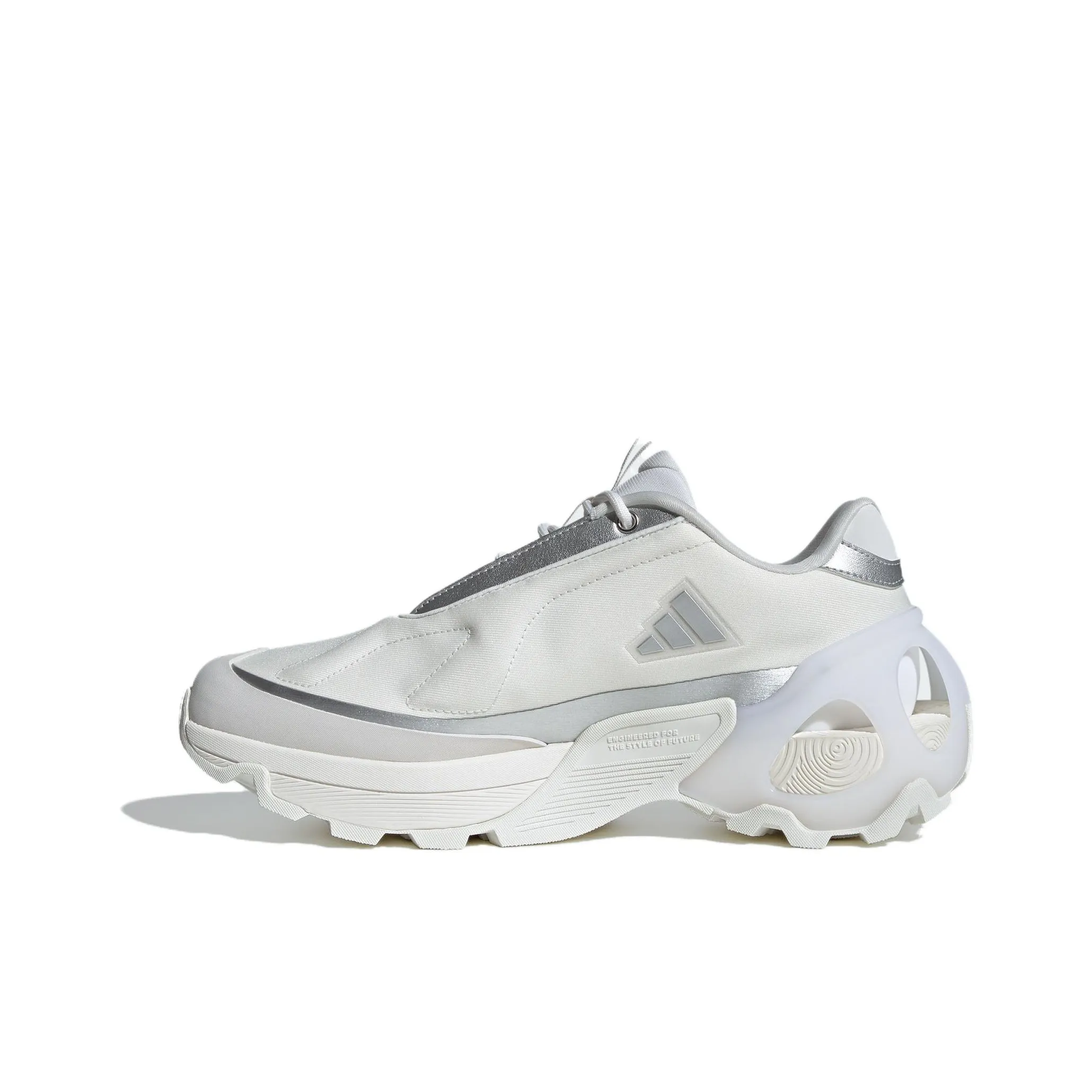 Adidas Edge Runner Low Топ Беговые кроссовки Унисекс Серебристо-серый