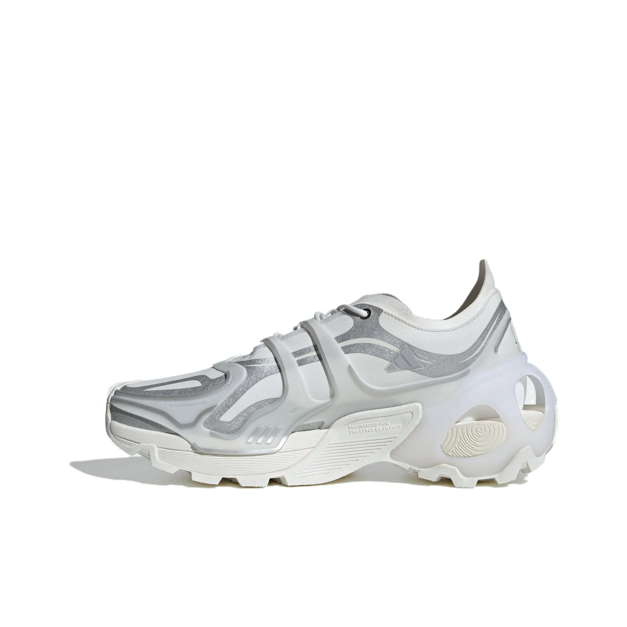 Adidas Wonder Runner Pro Устойчивый к истиранию Дышащий Низкий Топ Карбоновая Плита Беговые Кроссовки Унисекс Серебристо-Белый