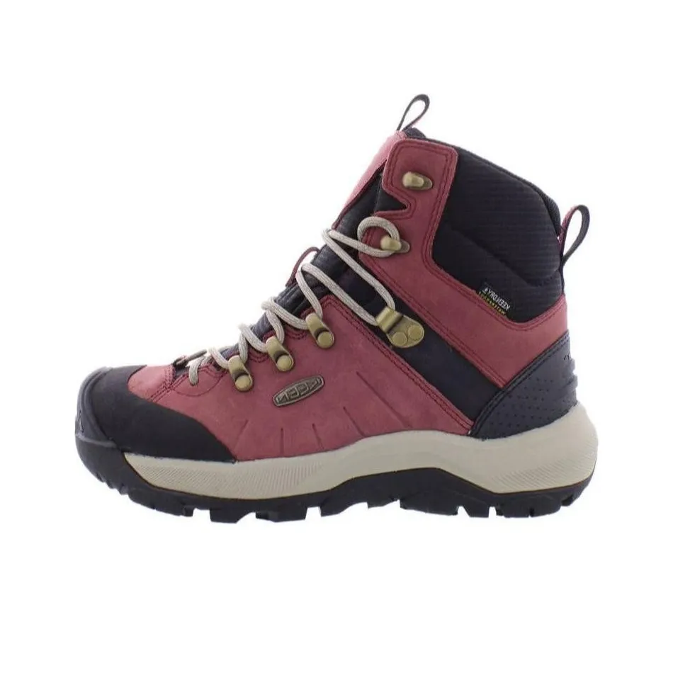 KEEN Durable Breathable High Top Outdoor with Shoes Women's Red Black