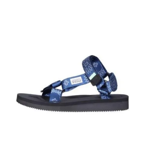 SUICOKE Пляжные сандалии, синие, женские