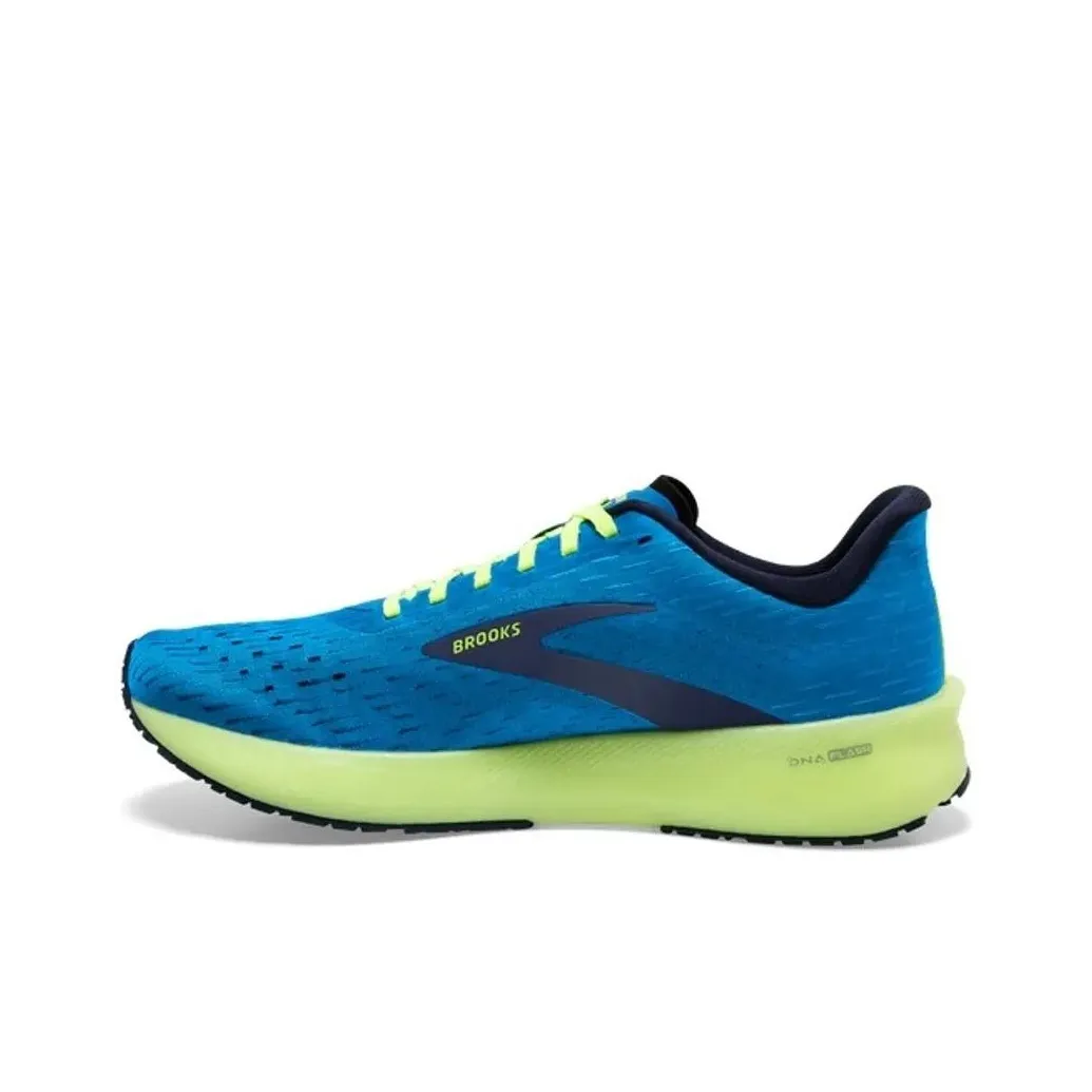 Brooks Hyperion Tempo Anti Slip Wear Resistant Low Top Running Shoes Men's Blue Yellow