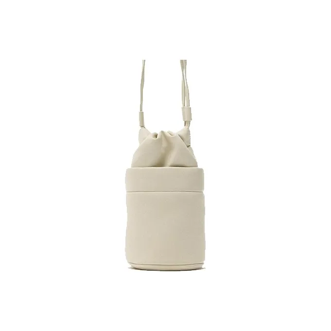 ZARA PU Bucket Bag With Cell Phone Pouch Handbag Shoulder Bag Crossbody Bag Mini Women's Ecru