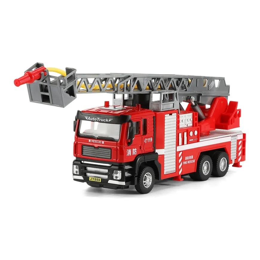 BIG TAYLOR Коллекция Пожарных Автомобилей Сплав Пламя Грузовик с Лестницей Вода Спринт Пламя Грузовик Хобби Модель Игрушки