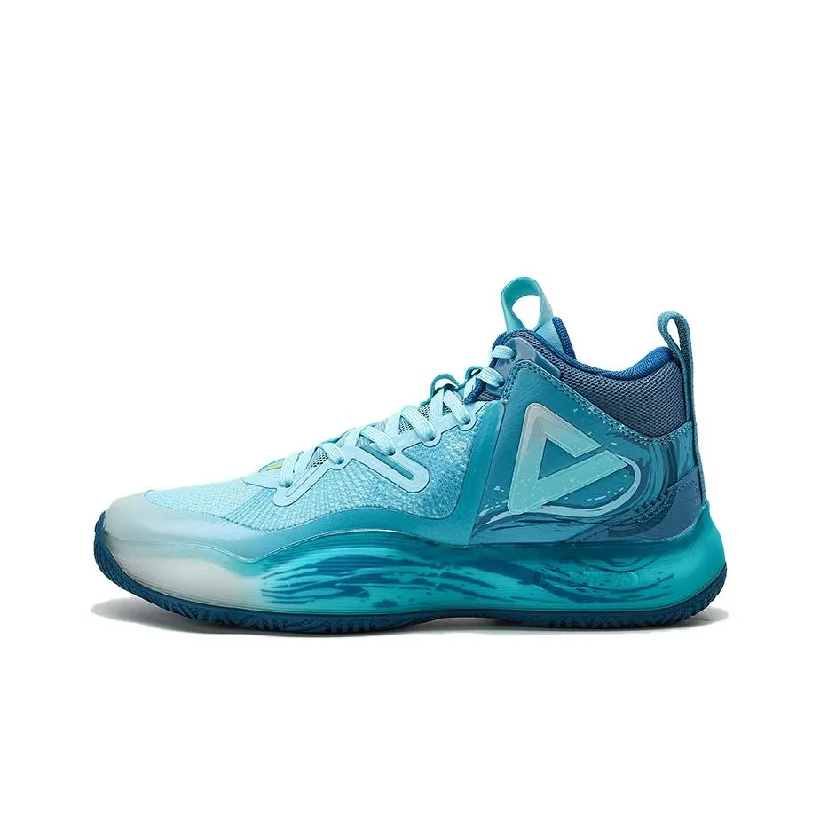 PEAK Slip-resistant Abrasion-resistant Low-top Basketball Shoes Men's Green PEAK Противоскользящие Износостойкие Низкие Кеды для баскетбола Мужские Зеленые