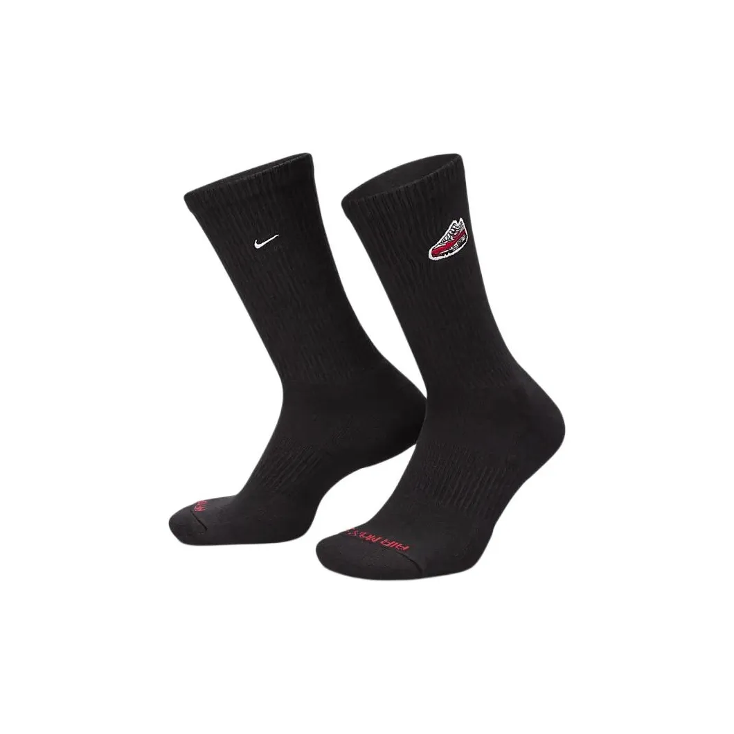 Nike Everyday Plus High Socks Men's 2 Pack Black Найк Эвери Дей Плюс Высокие Носки Мужские 2 Пачки Черные