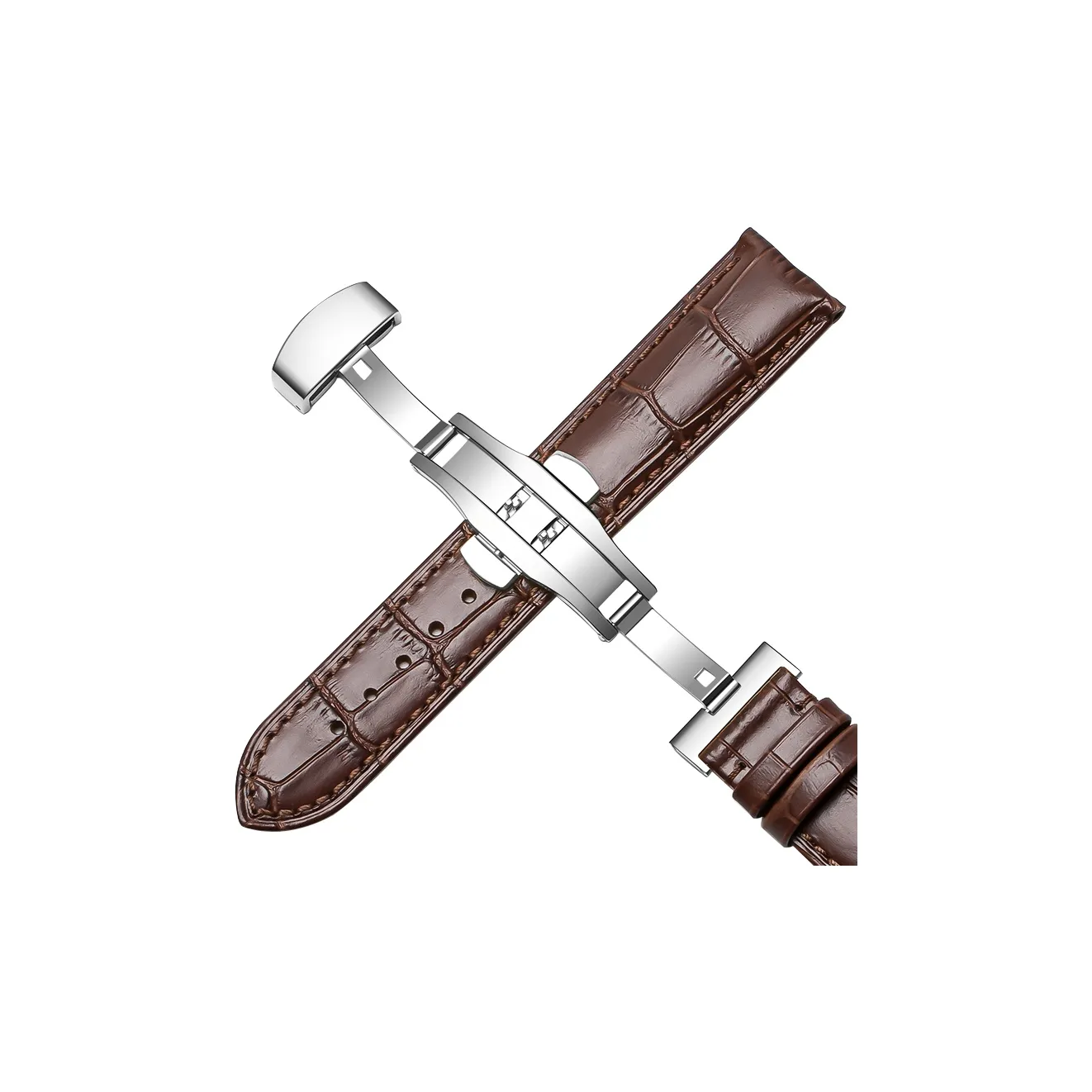 WOALMORN Strap Longines Compatibility Cowhide Leather Material 75MM 120MM