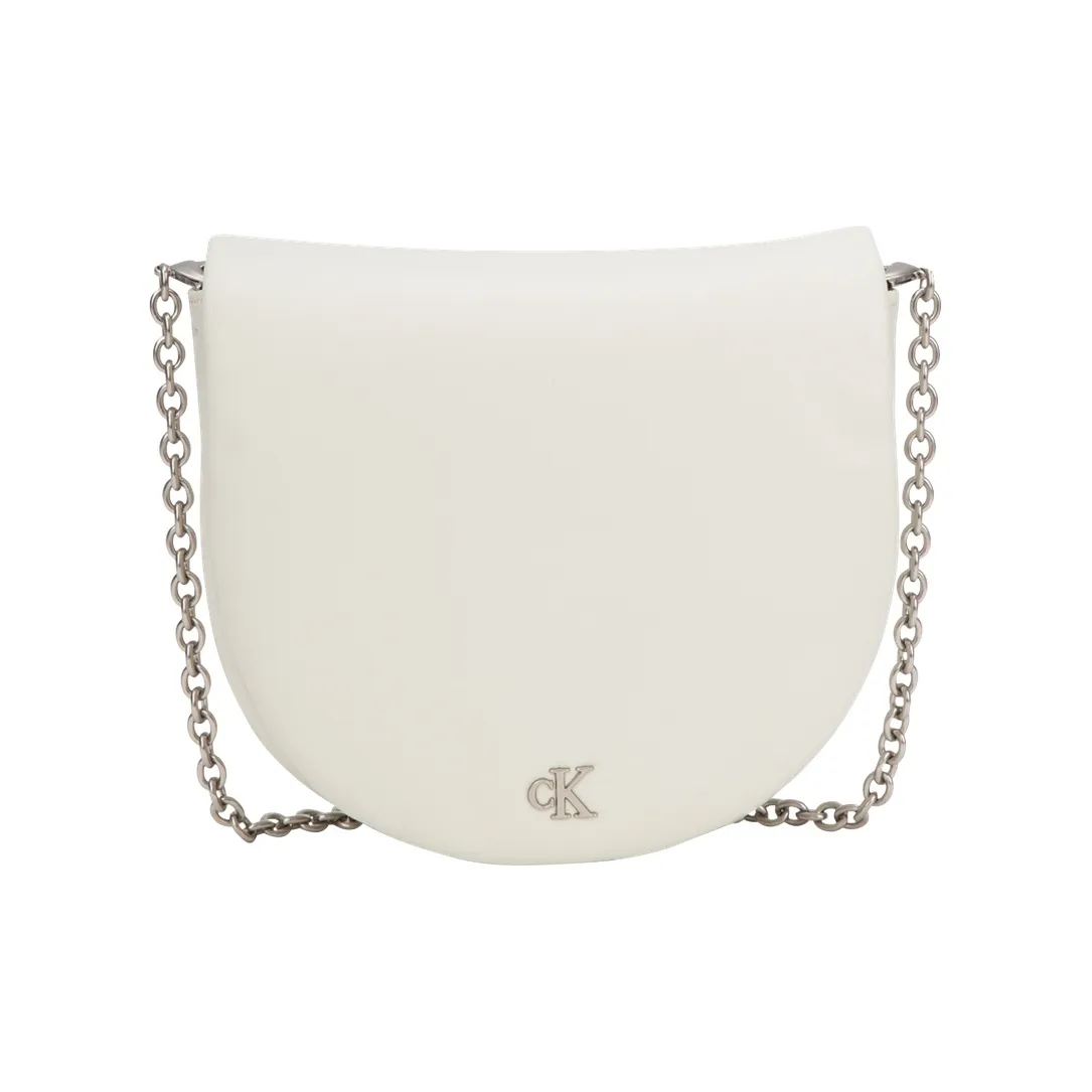 CALVIN KLEIN Synthetic Material Crossbody Bags Women's Ivory White