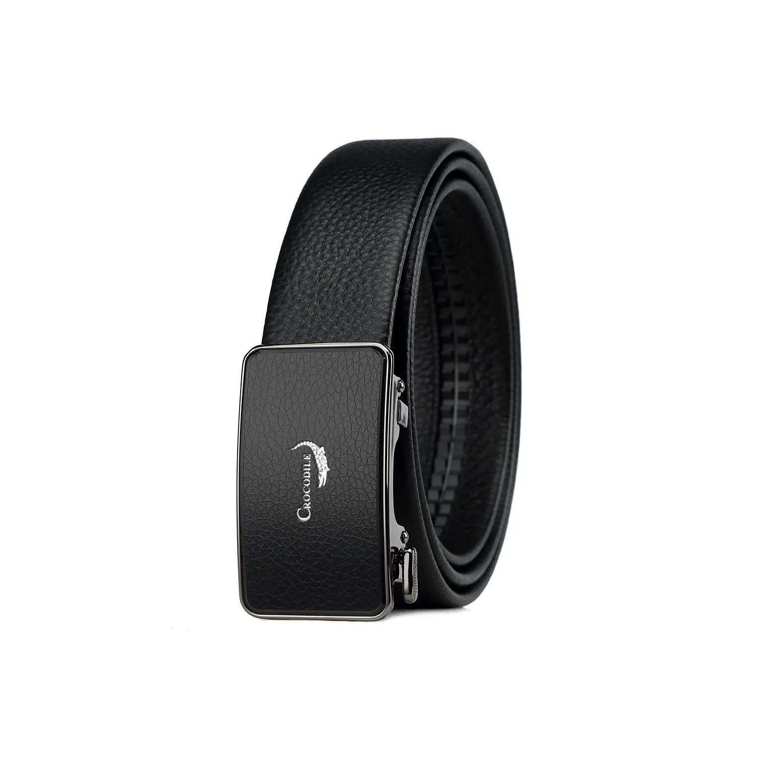 Крокодил Модные Брюки Автоматическая Застежка Ремень из Телячьей Кожи Ремни Мужские Ширина 3,5 см