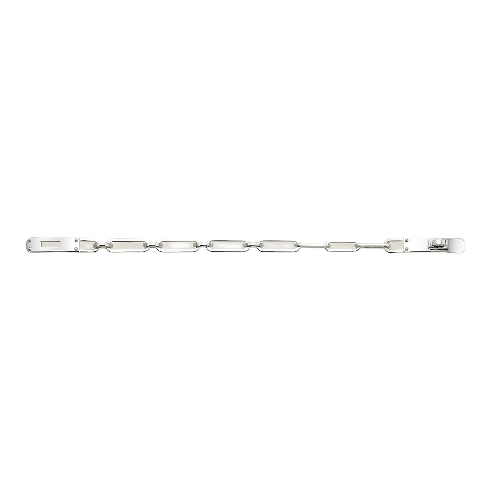 HERMES 925 Sterling Silver Bracelets Unisex Silver