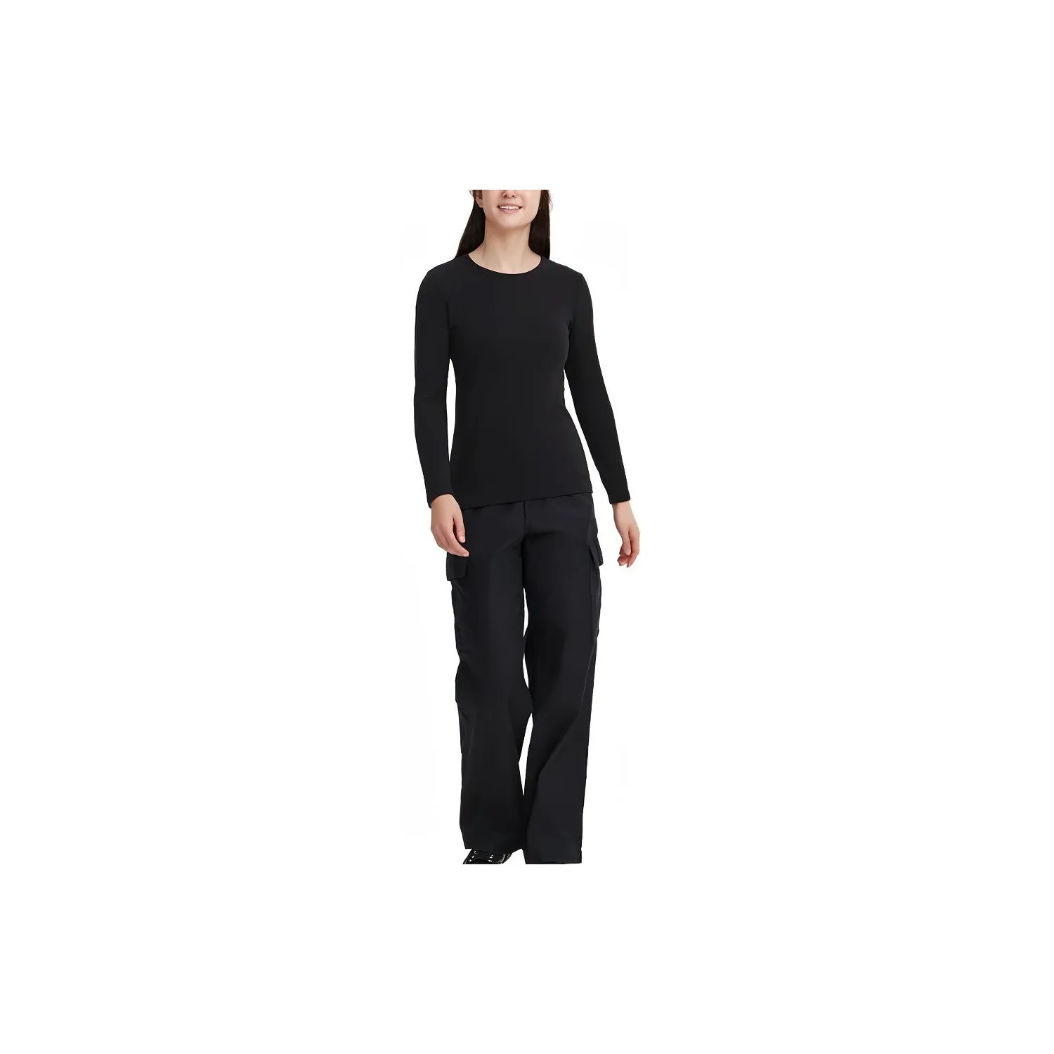 UNIQLO Спокойный Черный Женский Термобелье