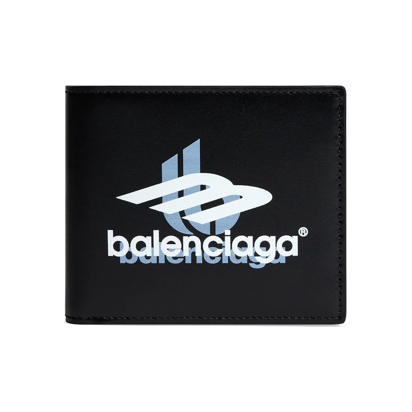 Balenciaga Телячья кожа Кошелек Мужской Черный Белый