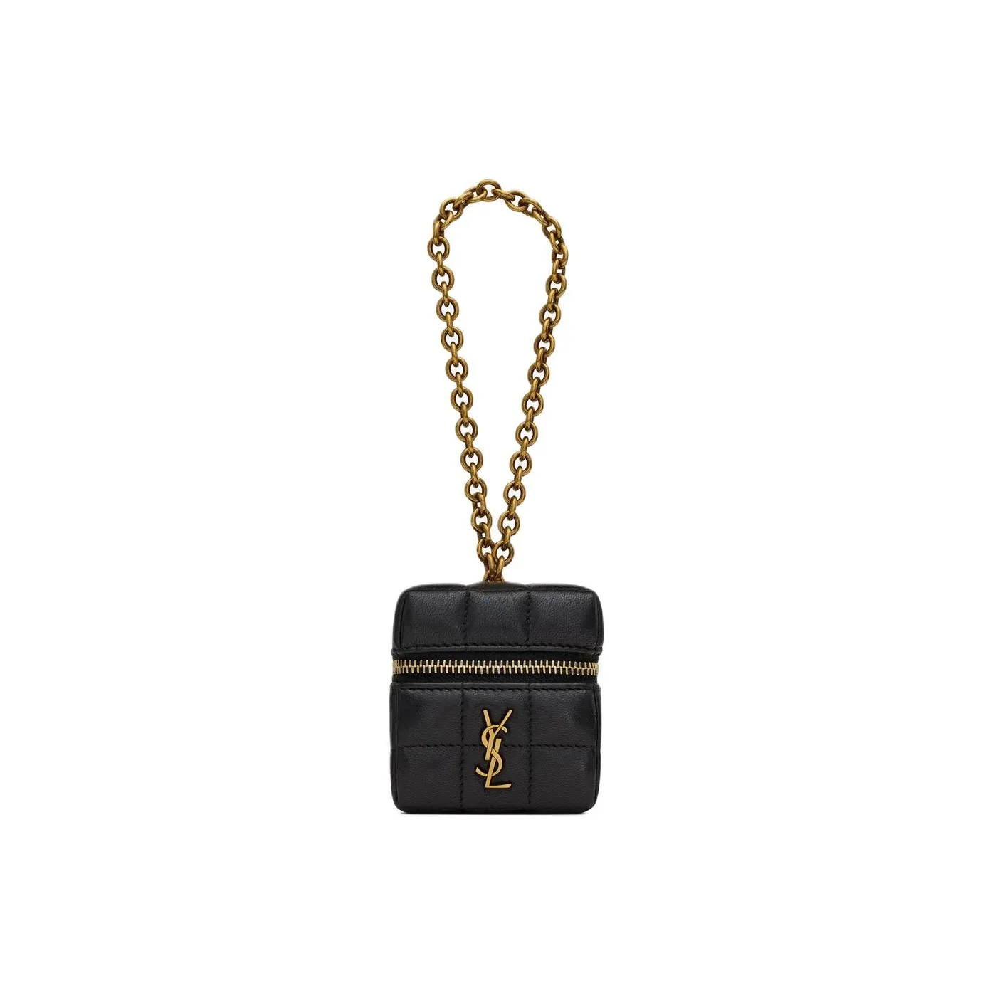 SAINT LAURENT Sheepskin Coin Purse Mini Women's Black
