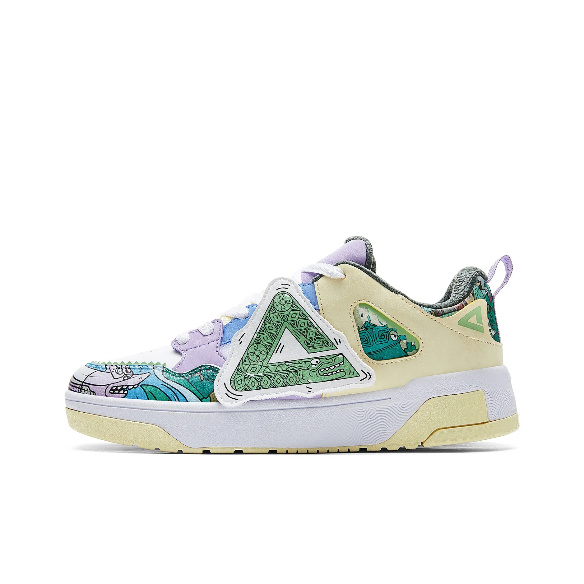 PEAK Taichi Low Top Skateboard Shoes Men's Spring Green