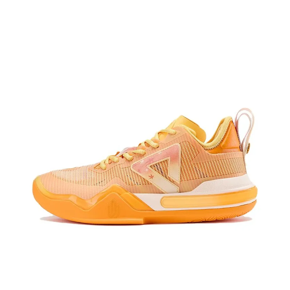 PEAK Slip-resistant Abrasion-resistant Low-top Basketball Shoes Men's Yellow PEAK Противоскользящие Износостойкие Низкие Кеды для баскетбола Мужские Желтые