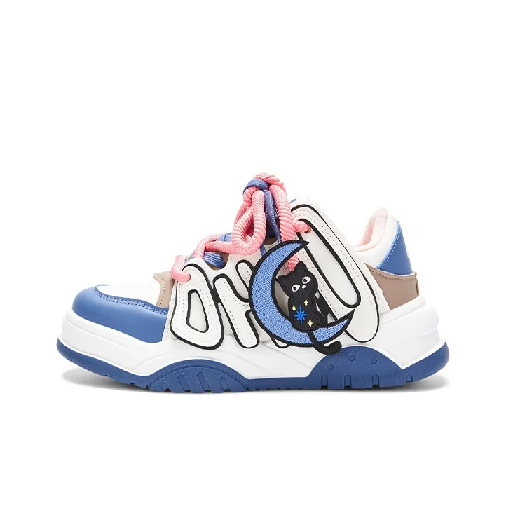 KARLIE KELLER Повседневный Низкий Топ Бежевый Синий Женский