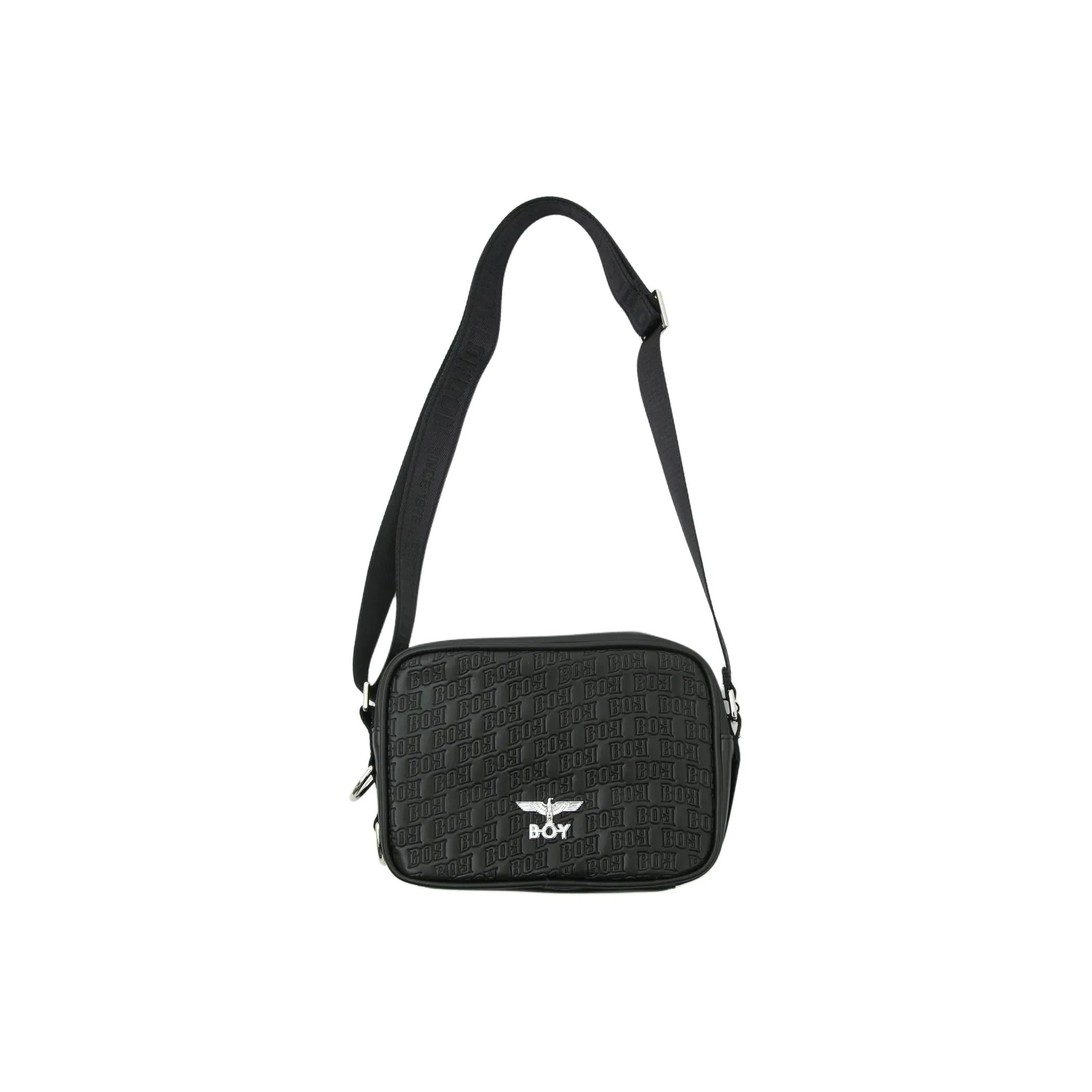 Boy London Polyurethane Crossbody Bag Shoulder Bag Unisex Black