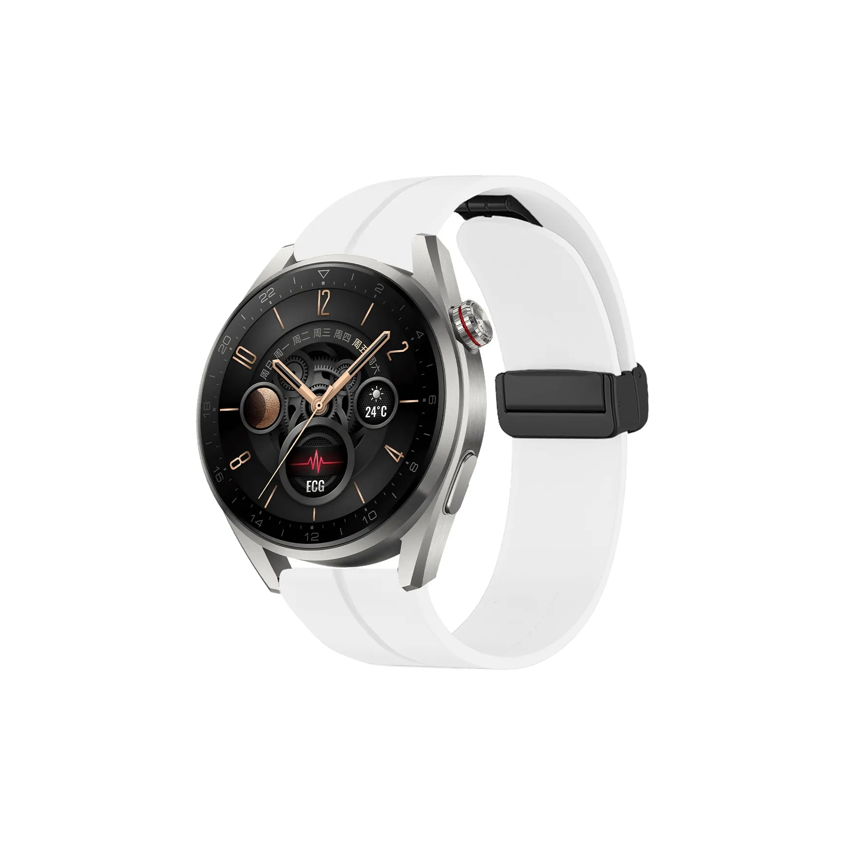 MILANQIAN M Q Ремешок Совместимость с Huawei материал силикон 22 мм