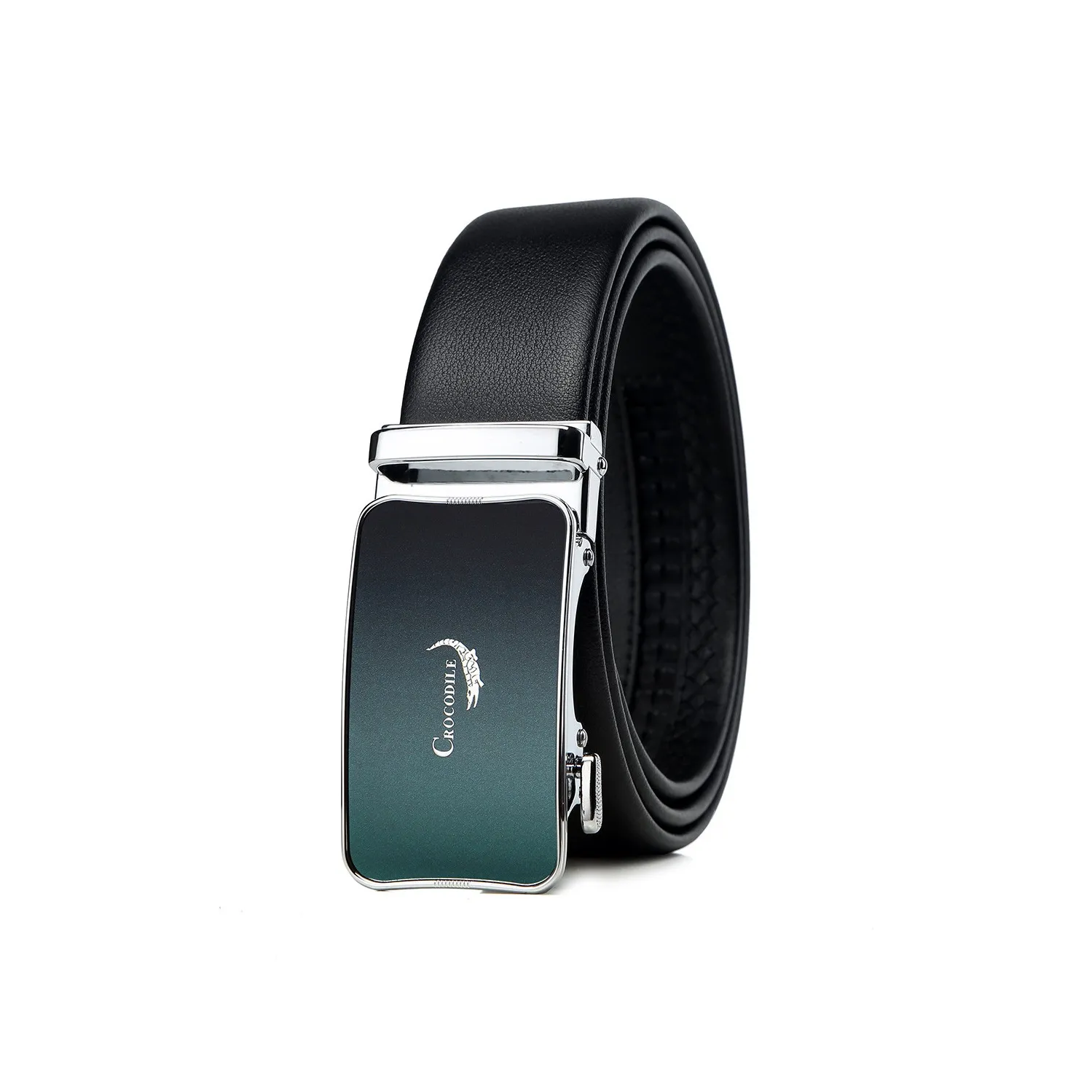 Крокодил Автоматическая застежка для YOUNG и среднего возраста бизнес-ремни из коровьей кожи мужская ширина 3,5 см