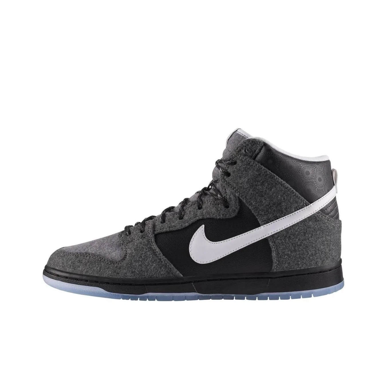 Nike Dunk SB Petoskey Premier Амортизация Износостойкие Высокие Кроссовки для скейтбординга Мужские Серый Белый Черный