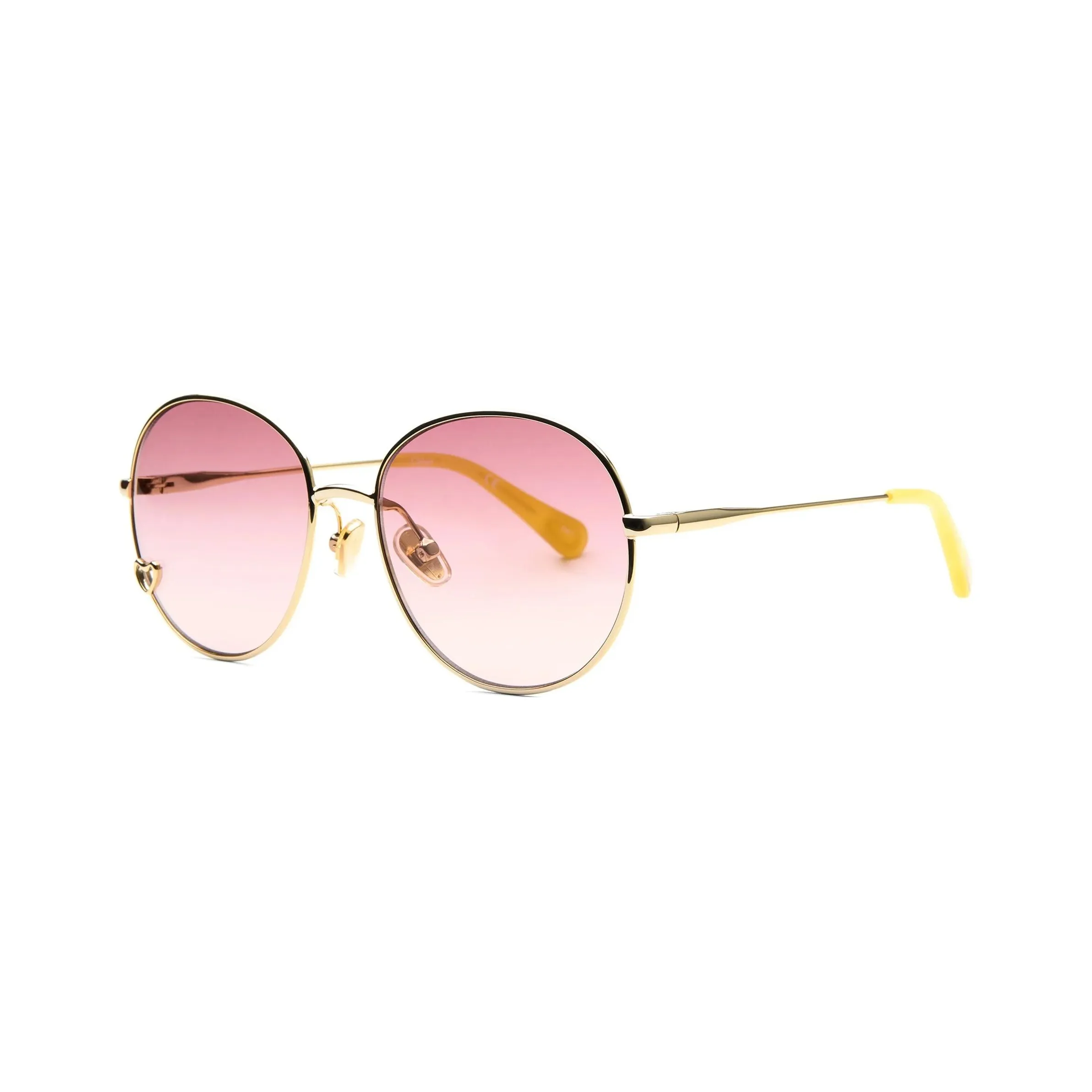 Chloe Metal Round Sunglasses Kids' Gold