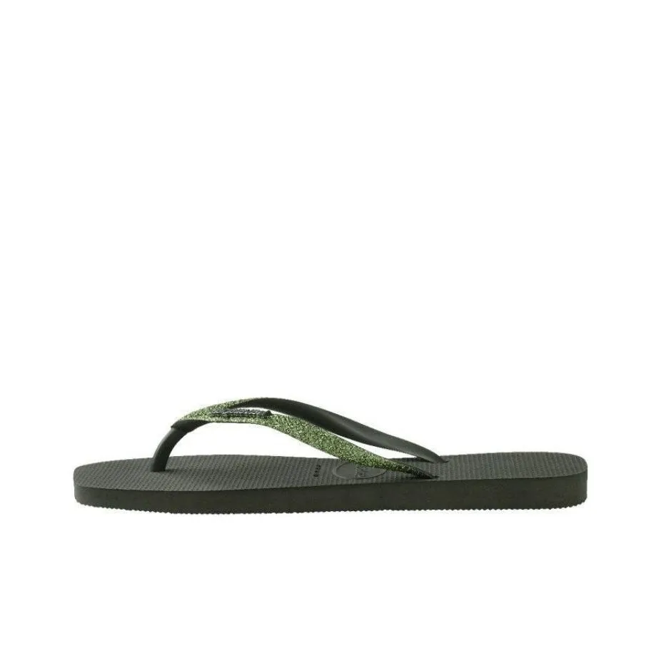 Havaianas Abrasion Resistant Quiet Quick Drying Flip Flops Women's Olive Green