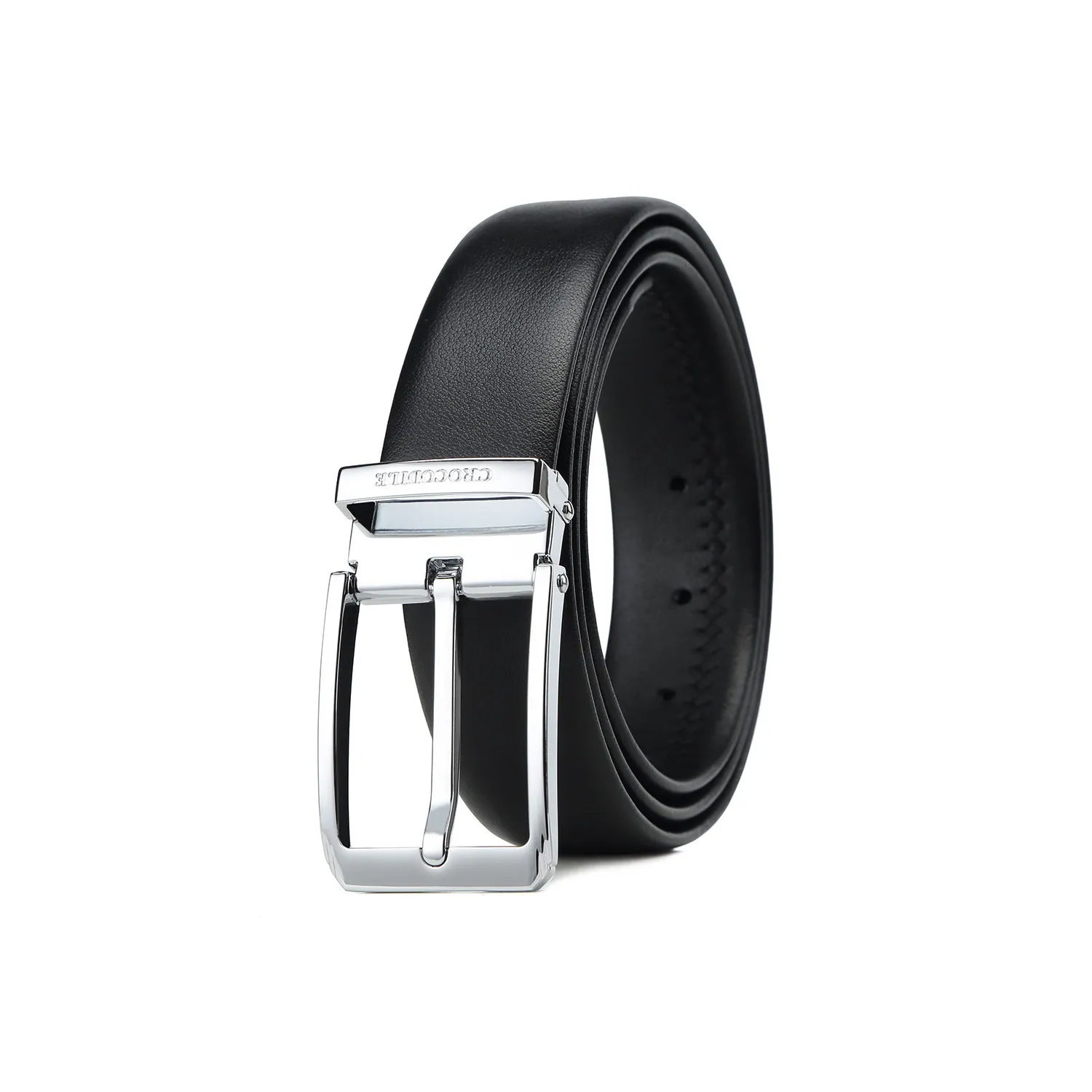 Крокодил Бизнес Двойной Слой Кожа Наппа Мягкий Шпилька Коровья Кожа Ремни Мужской 3,4CM