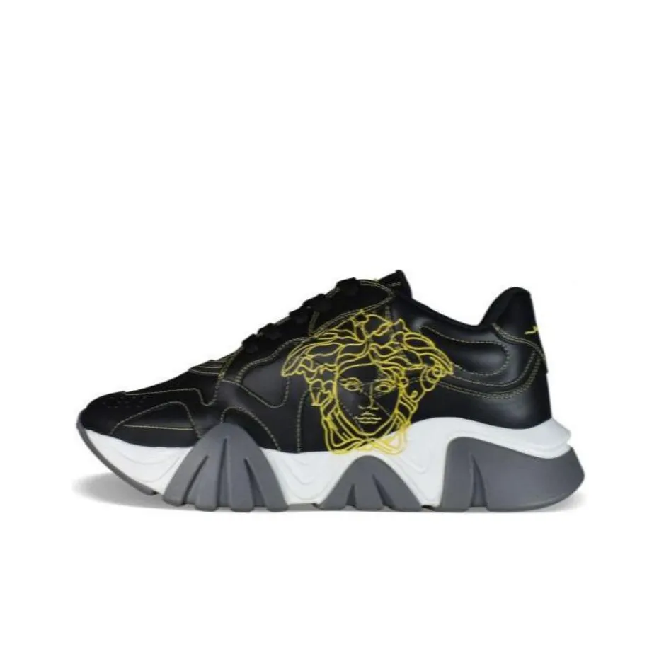 VERSACE Low Top Casual Shoes Men's Black