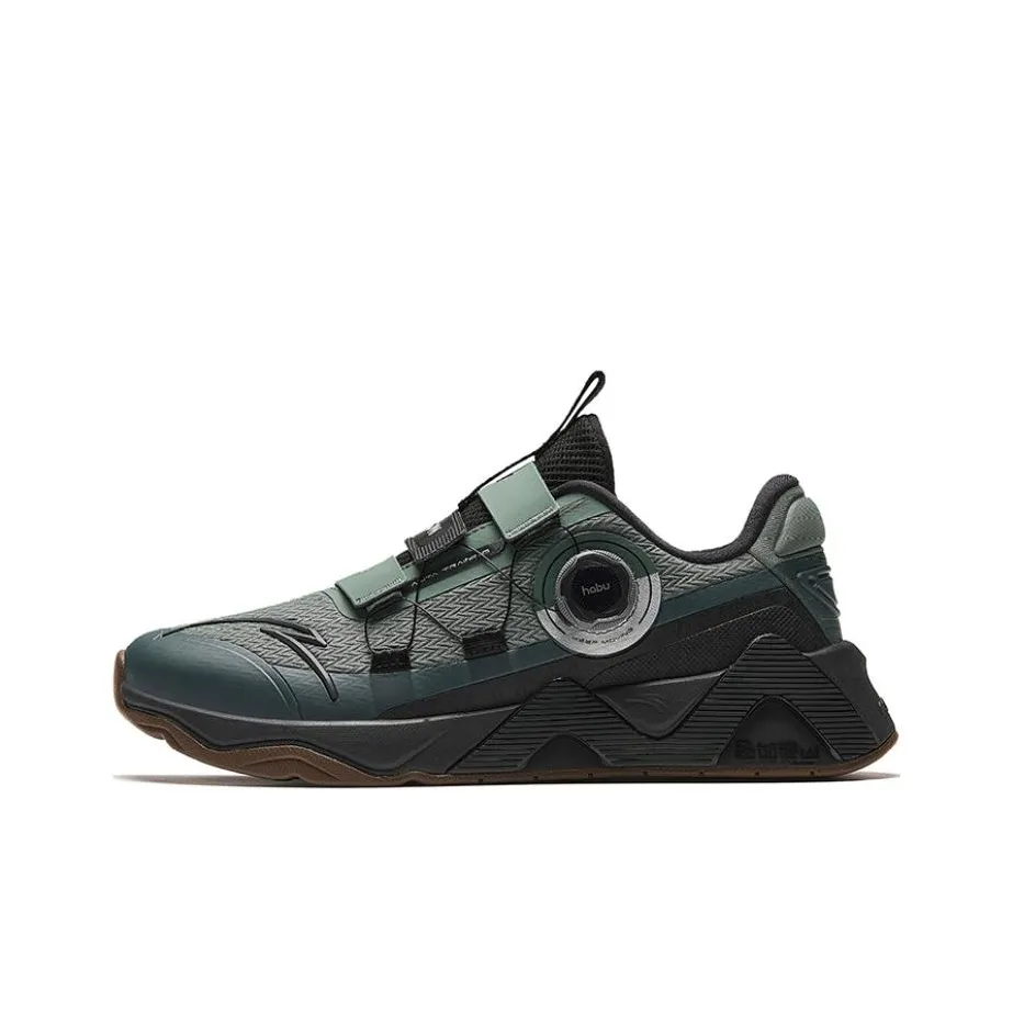 Anta Stable As A Mountain Pro Wear Resistant Support Balance Impact Resistant Low Top Training Shoes Men's Asphalt Gray