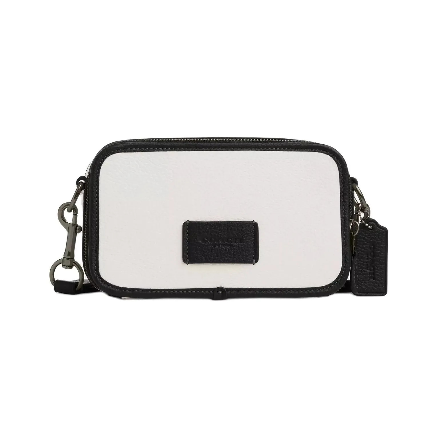 COACH Wyatt Leather Shoulder Bag, Crossbody Bag Trumpets Unisex Black & White