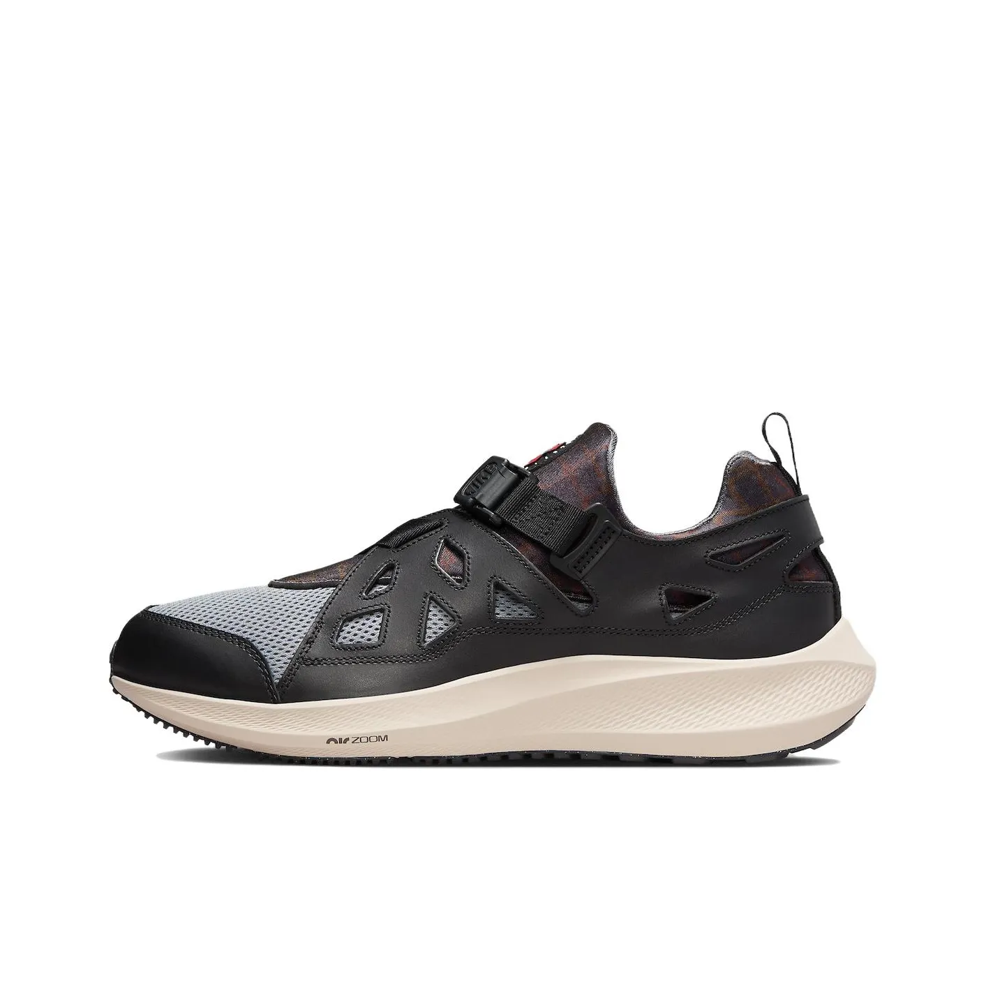 Patta x Nike Air Huarache Slip-on Low Top Беговые кроссовки Мужской Черный Серый Красный