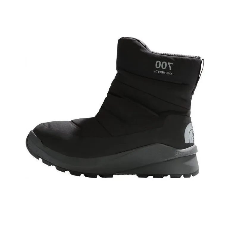 THE NORTH FACE Nuptse II WP Warm And Wear Resistant Short Outdoor Boots Women's Black