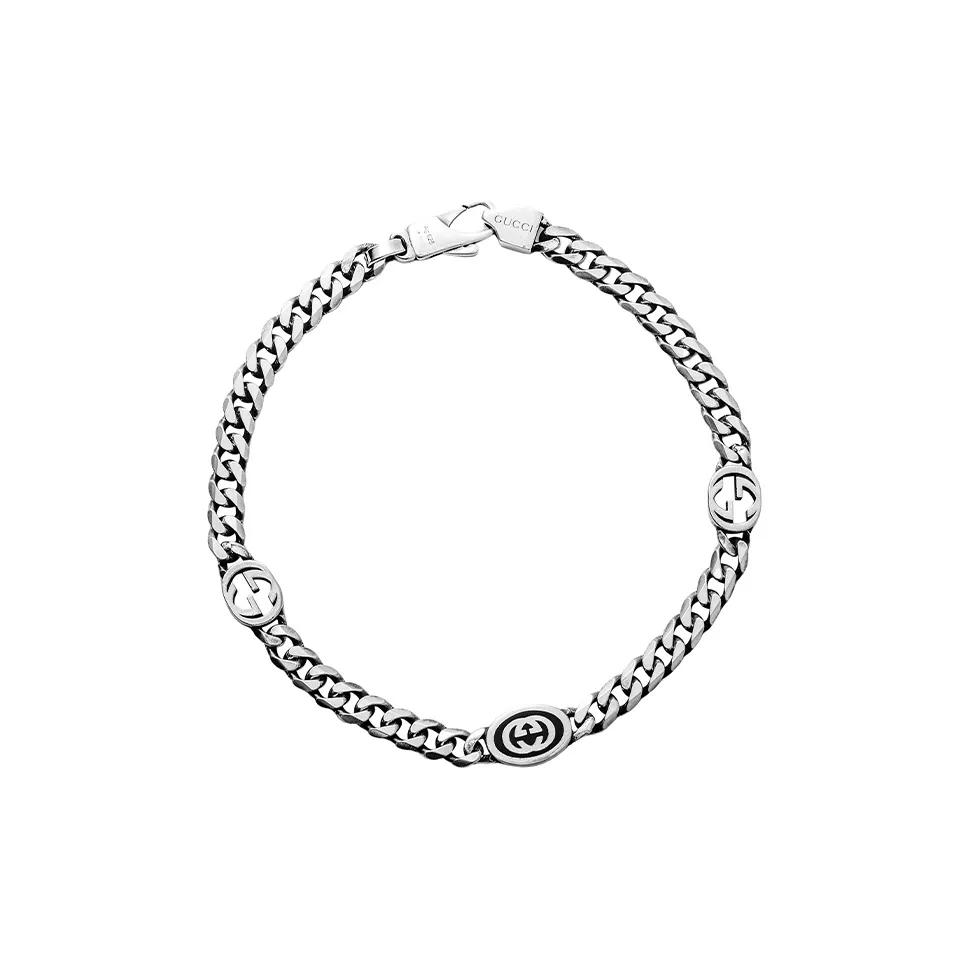 GUCCI 925 Sterling Silver succs Men's Silver