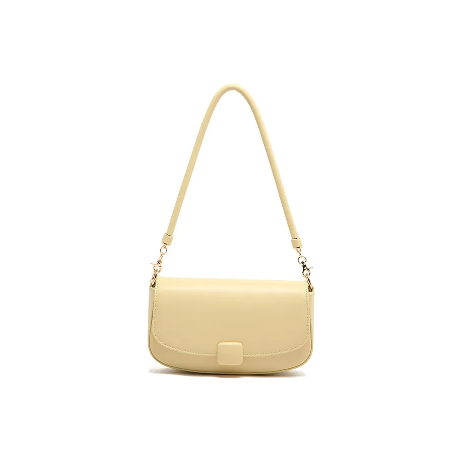 MICOCAH ПУ (полиуретан) Масляная живопись Poet Сумка на плечо Стандартная Женская Светло-желтый Молочно-фиолетовый Яично-белый